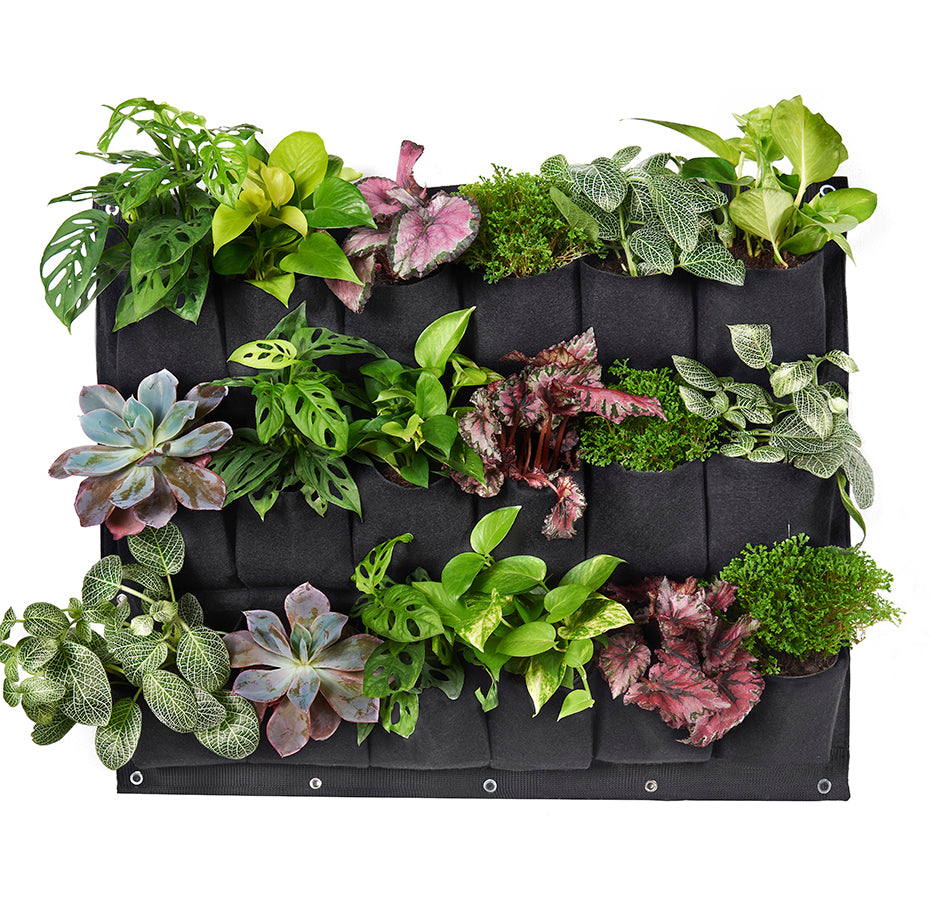 Bolsa de Cultivo para Jardín Vertical 18 Bolsillos de 80cm x 63cm