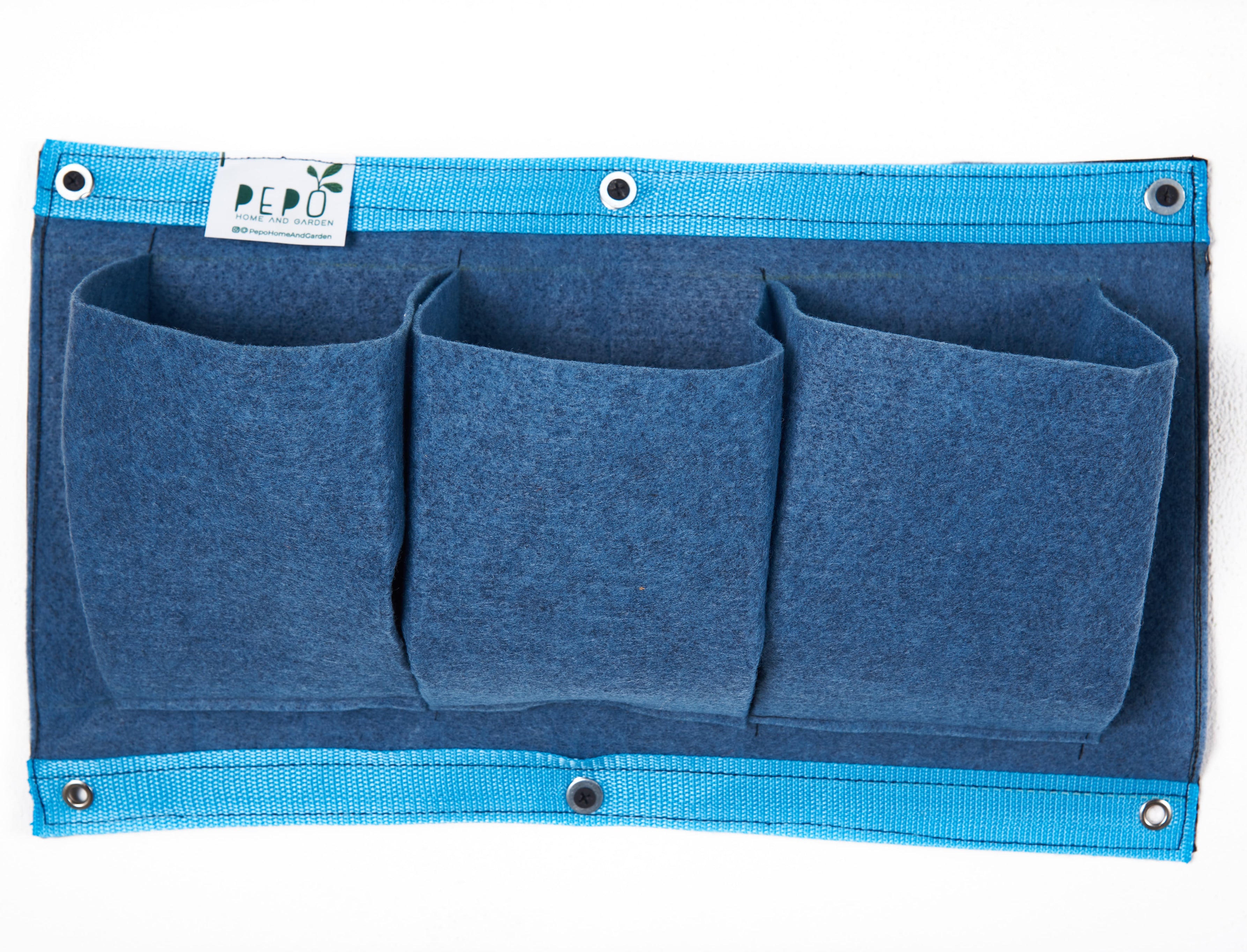 Bolsa de Cultivo para Jardín Vertical Horizontal 3 Bolsillos de 44cm X 25cm