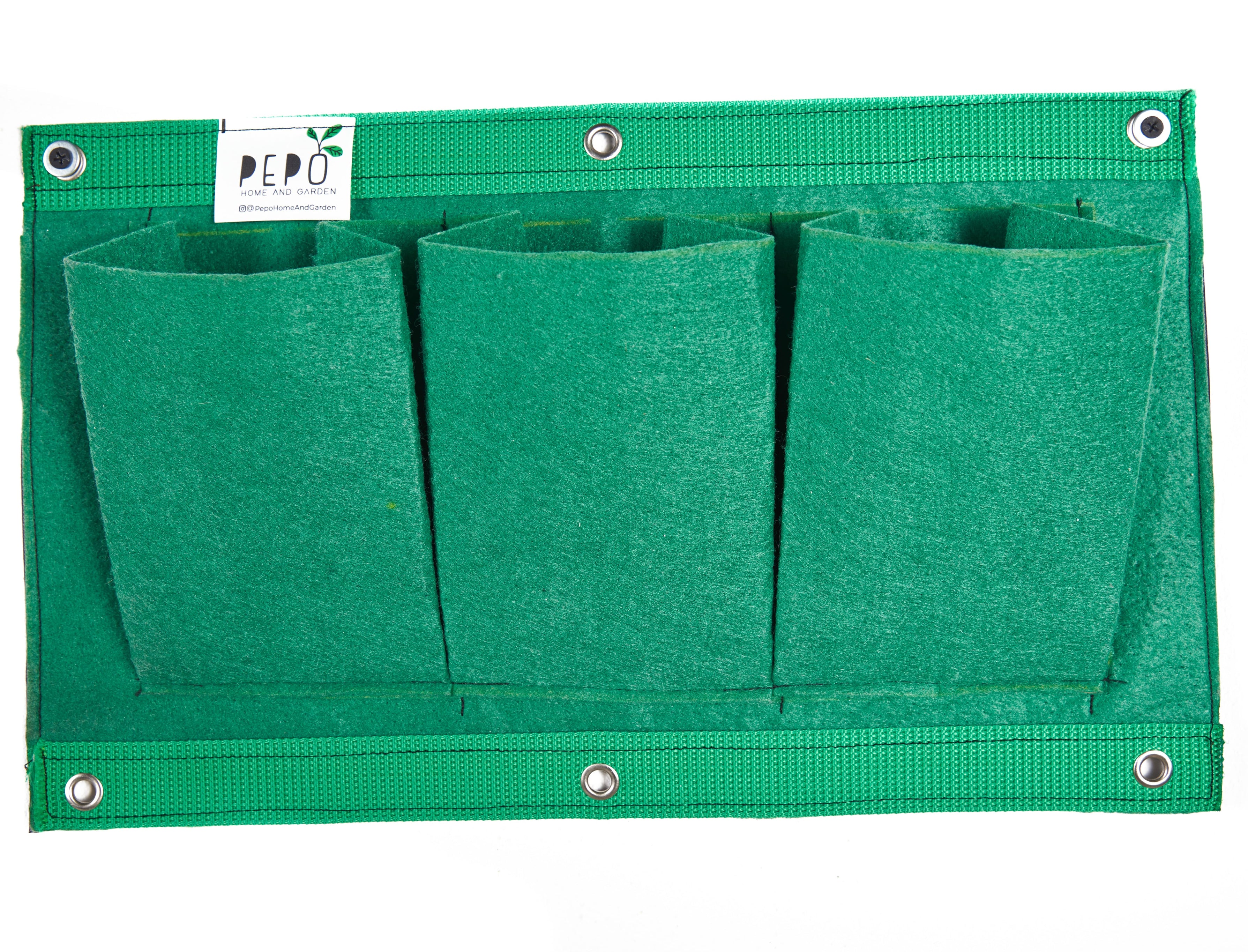 Bolsa de Cultivo para Jardín Vertical Horizontal 3 Bolsillos de 44cm X 25cm