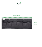 Bolsa de Cultivo para Jardín vertical H 6 Bolsillos de 80cm X 25cm