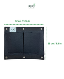 Bolsa de Cultivo para Jardín Vertical 2 Bolsillos de 32cm X 25cm