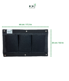 Bolsa de Cultivo para Jardín Vertical Horizontal 3 Bolsillos de 44cm X 25cm